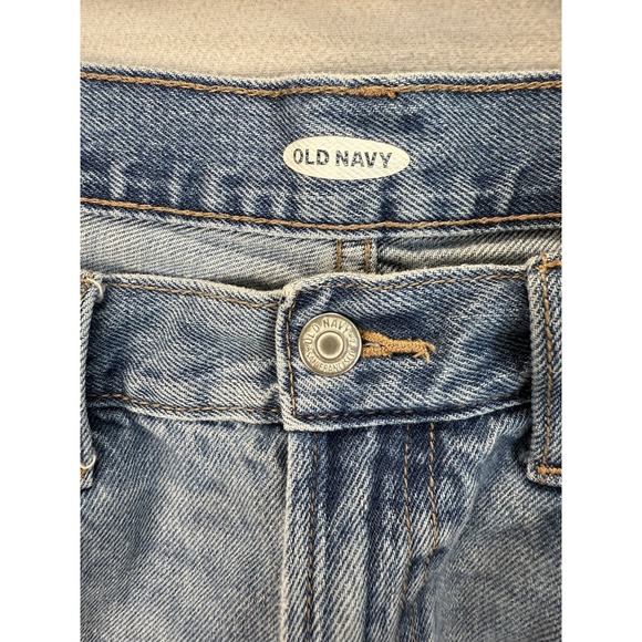 Old Navy Women's Sz 8 Cut Off High-Rise Distressed 100% Cotton Blue Denim Shorts - Picture 7 of 9